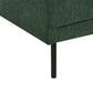 Right Hand 4 Seater Fabric Corner Sofa Dark Green BREDA