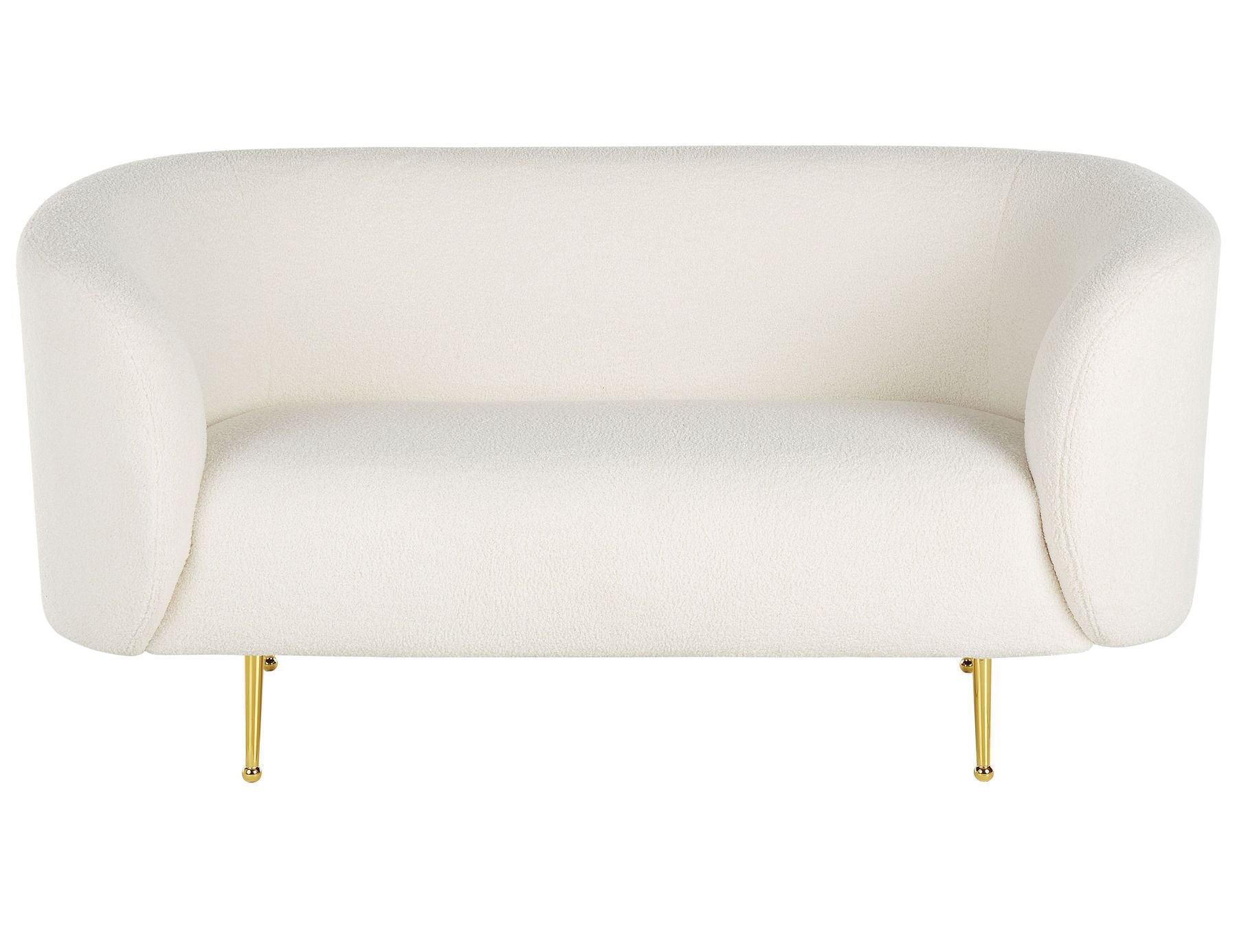 2 Seater Boucle Sofa White LOEN
