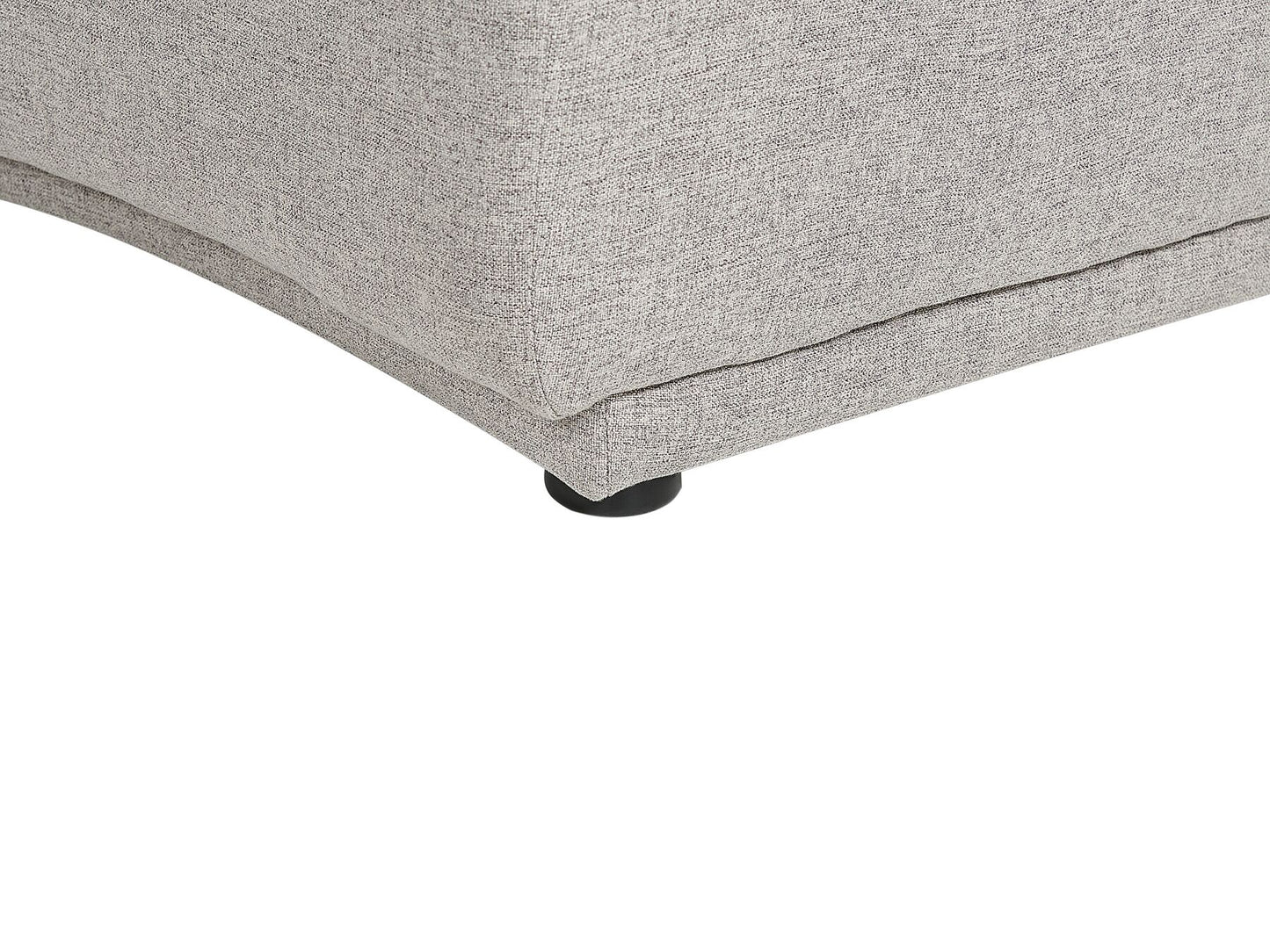 6 Seater Curved Linen Sofa Grey BOLEN