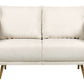 2 Seater Fabric Sofa Beige MAURA
