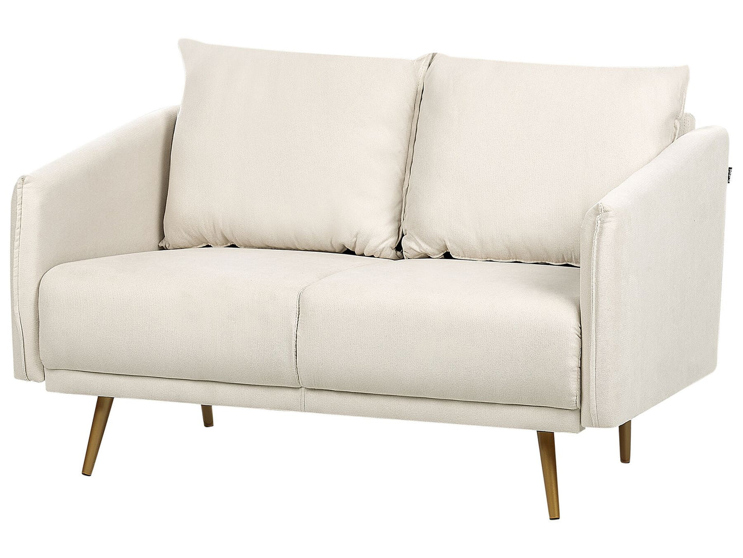 2 Seater Fabric Sofa Beige MAURA