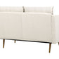 2 Seater Fabric Sofa Beige MAURA