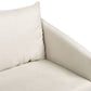 2 Seater Fabric Sofa Beige MAURA