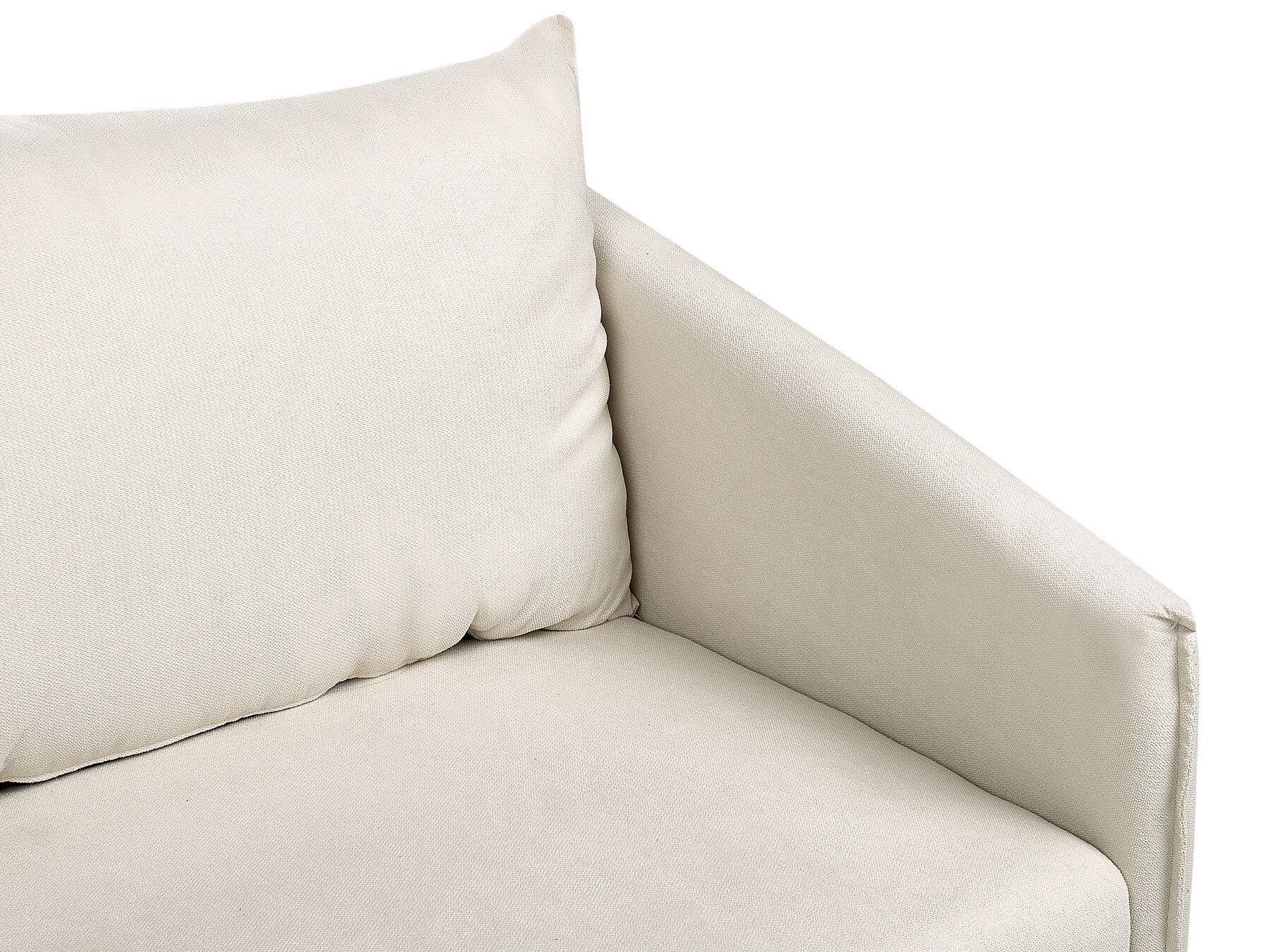 2 Seater Fabric Sofa Beige MAURA