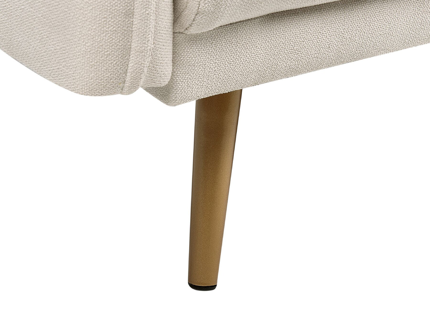 2 Seater Fabric Sofa Beige MAURA