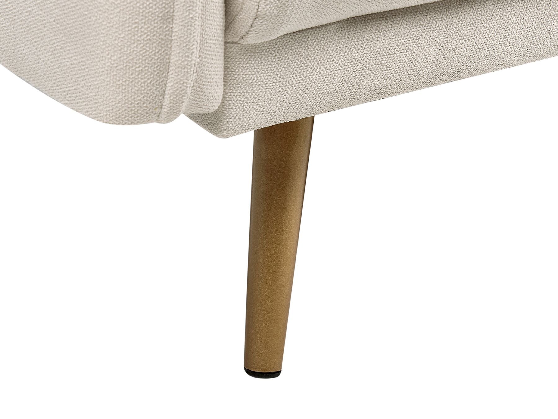 2 Seater Fabric Sofa Beige MAURA
