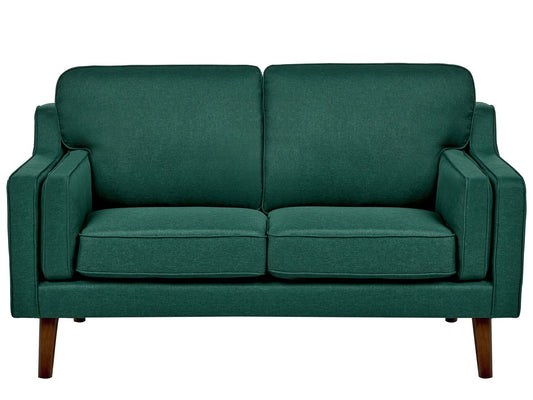 2 Seater Fabric Sofa Dark Green LOKKA