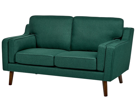 2 Seater Fabric Sofa Dark Green LOKKA