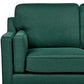 2 Seater Fabric Sofa Dark Green LOKKA