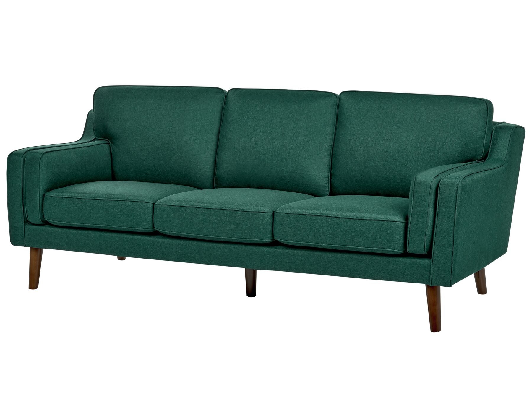 3 Seater Fabric Sofa Dark Green LOKKA