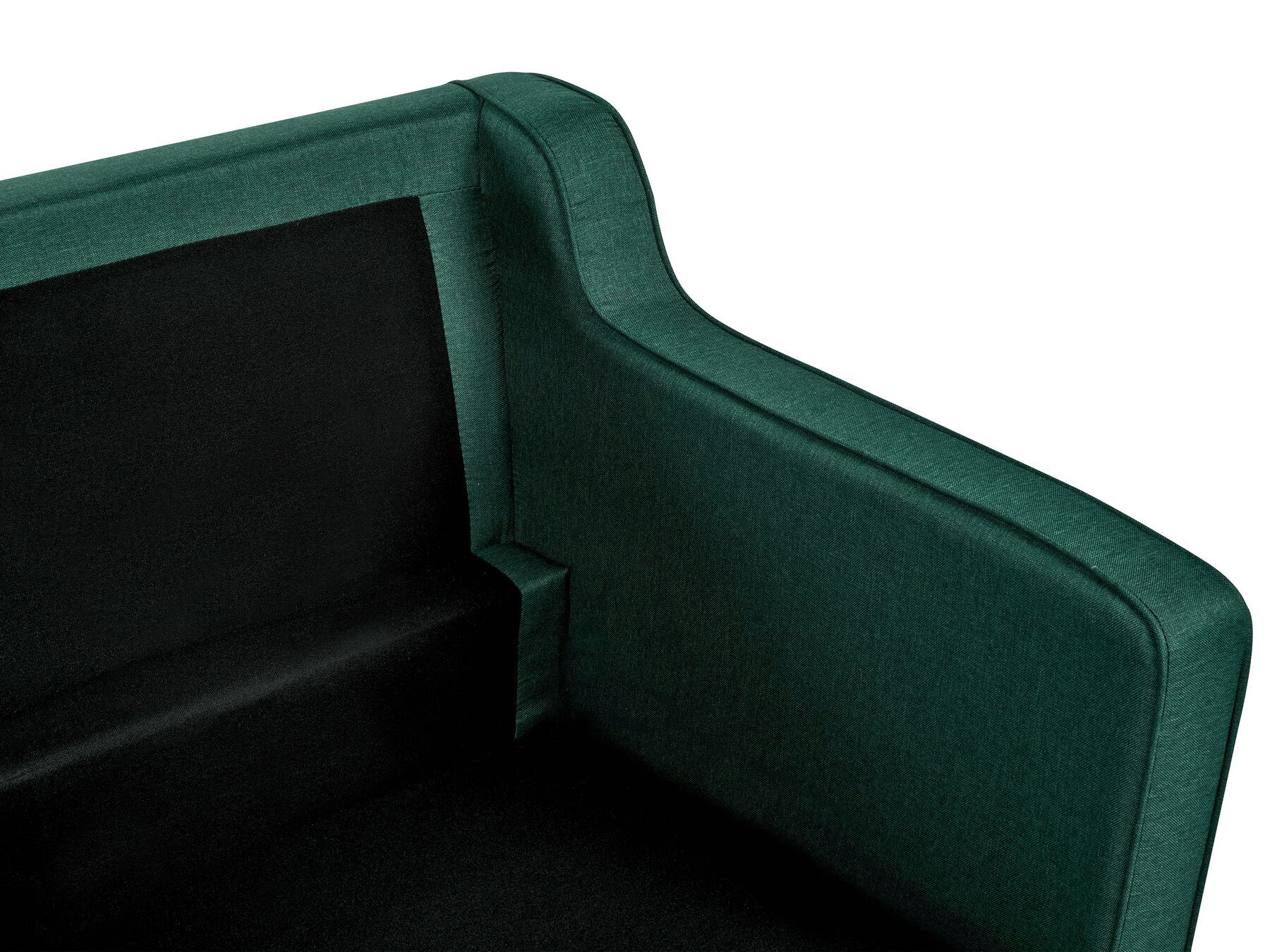 3 Seater Fabric Sofa Dark Green LOKKA