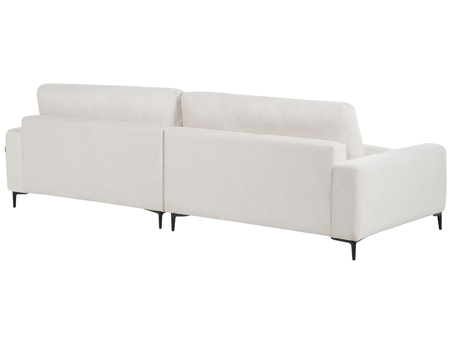 Right Hand Fabric Corner Sofa Off-White MALOY