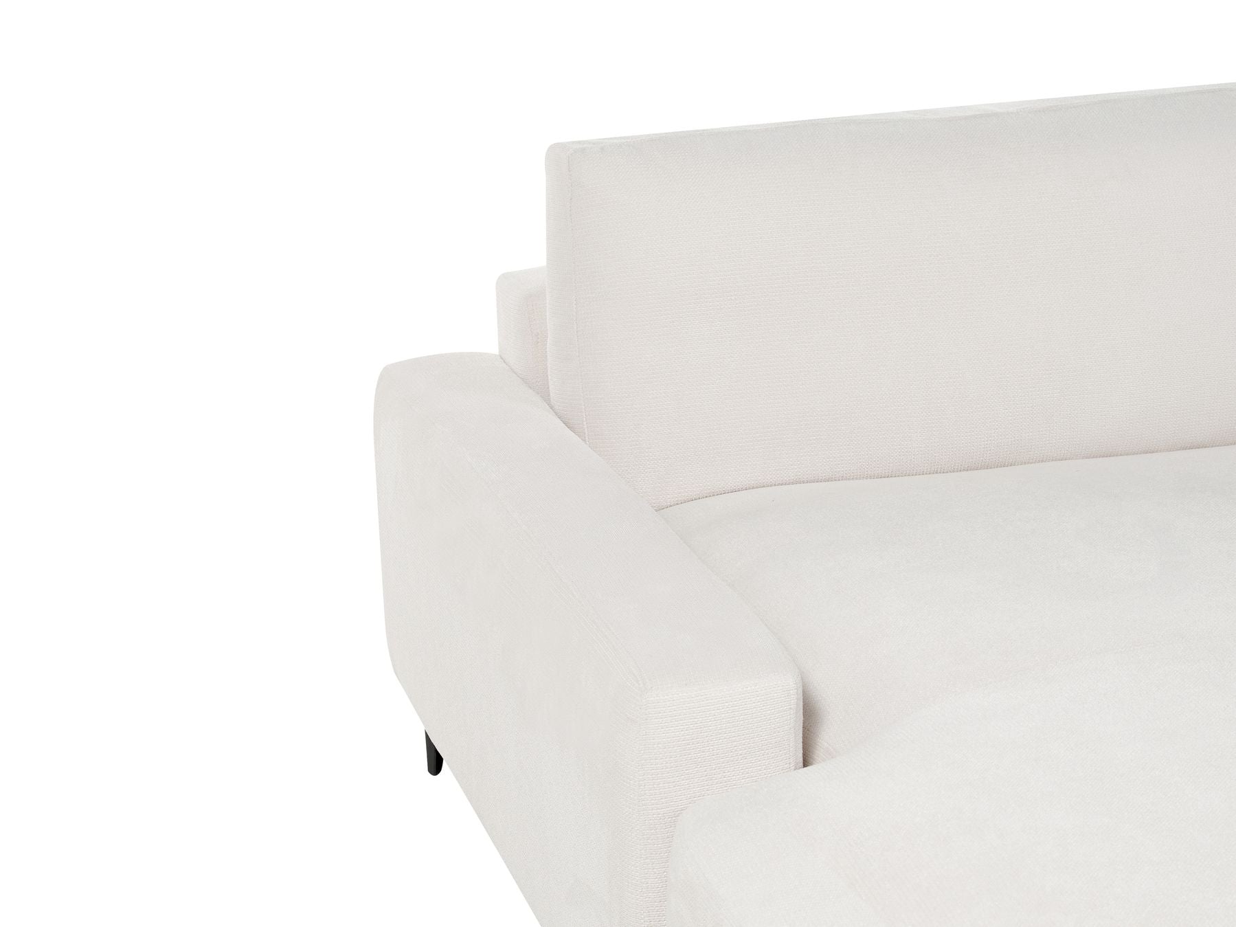 Right Hand Fabric Corner Sofa Off-White MALOY