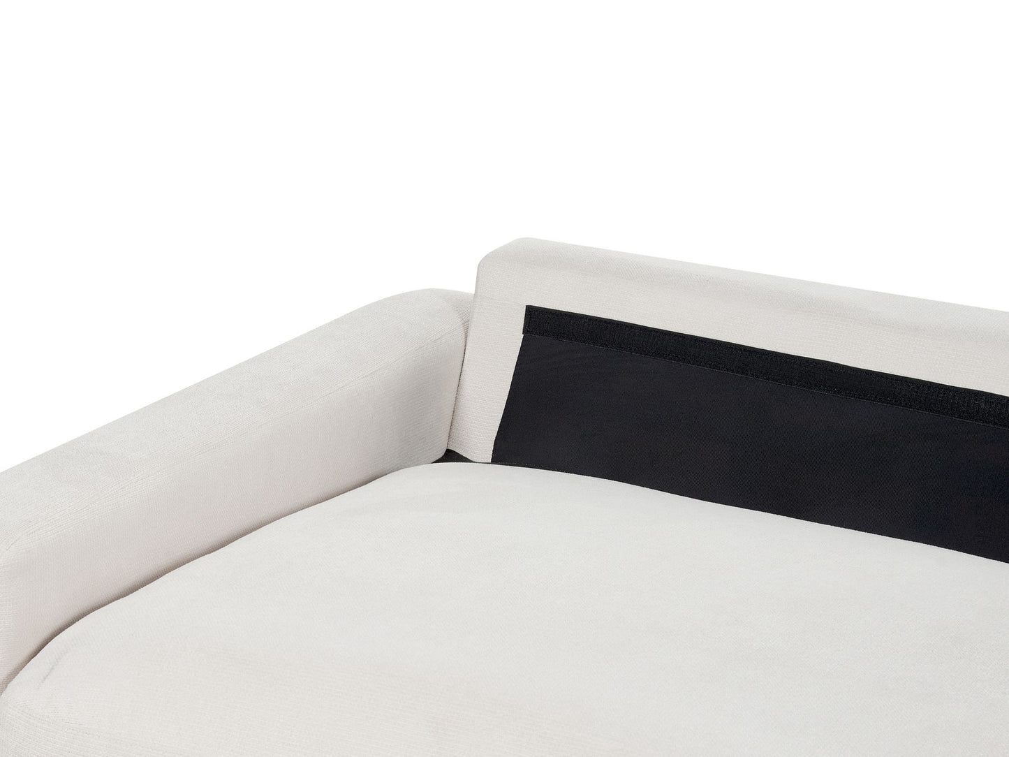 Right Hand Fabric Corner Sofa Off-White MALOY