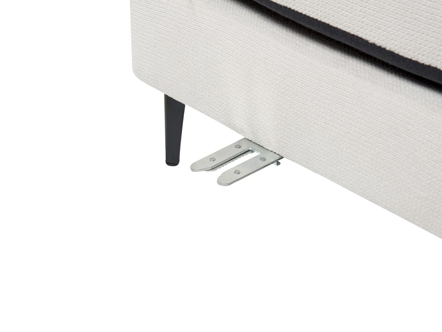 Right Hand Fabric Corner Sofa Off-White MALOY
