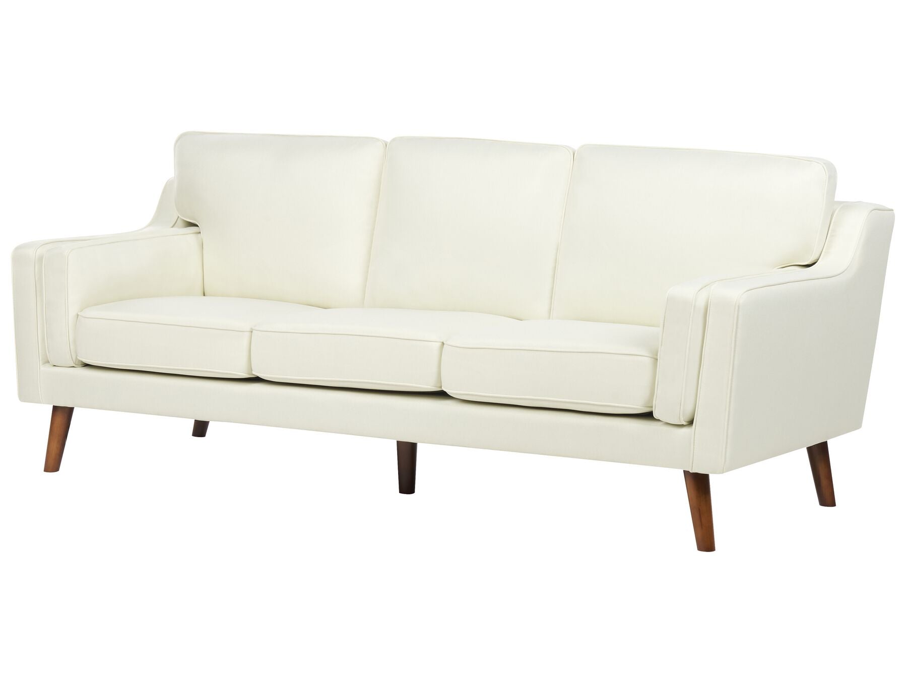 3 Seater Fabric Sofa Off-White LOKKA