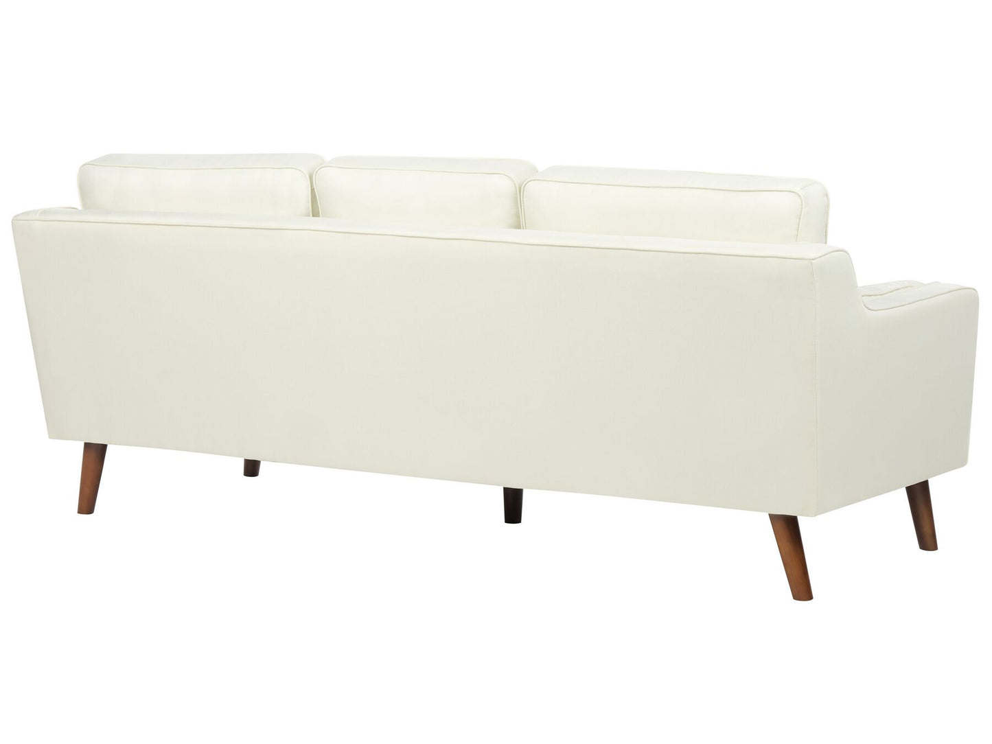 3 Seater Fabric Sofa Off-White LOKKA