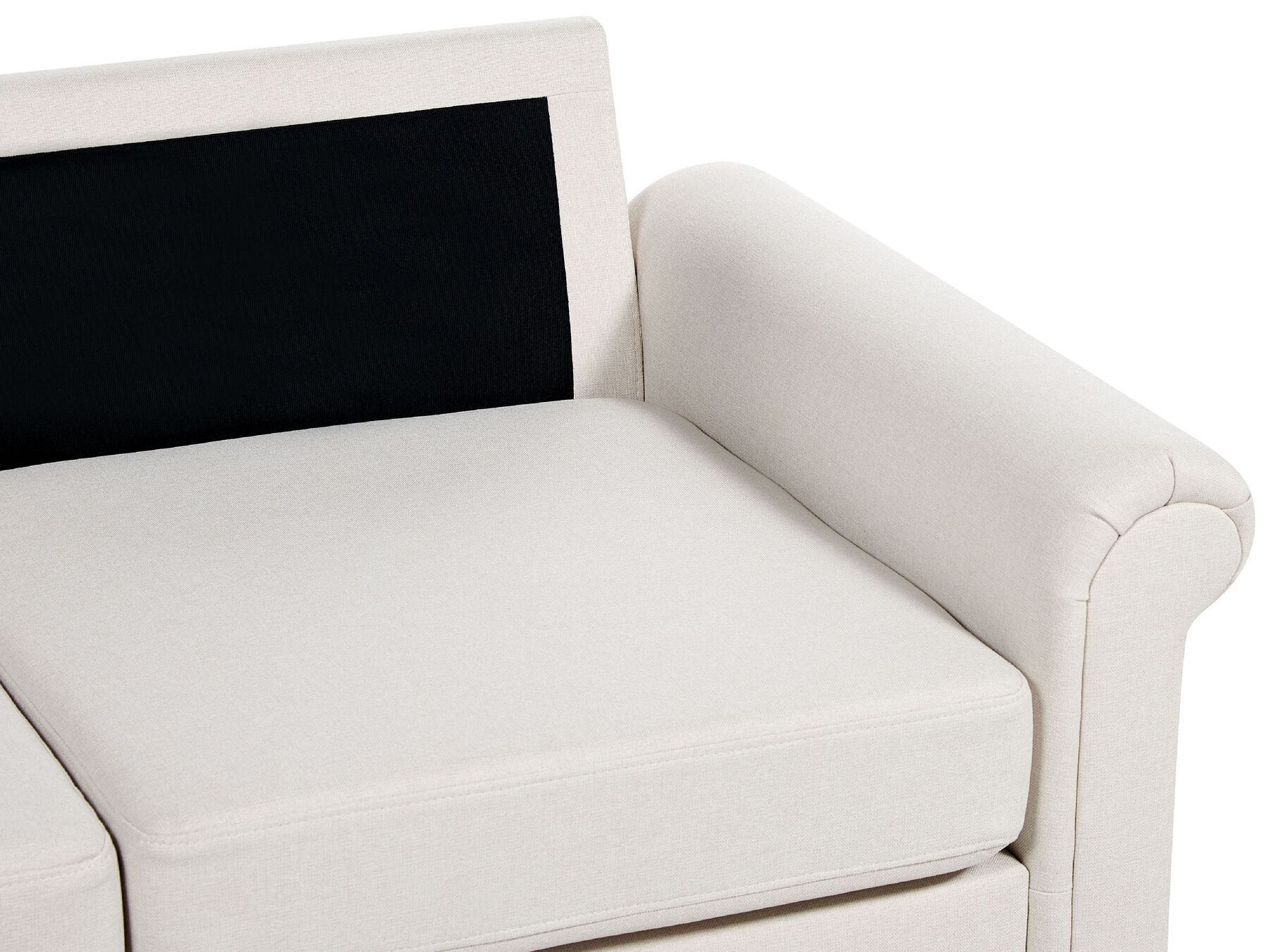 2 Seater Fabric Sofa Beige GINNERUP