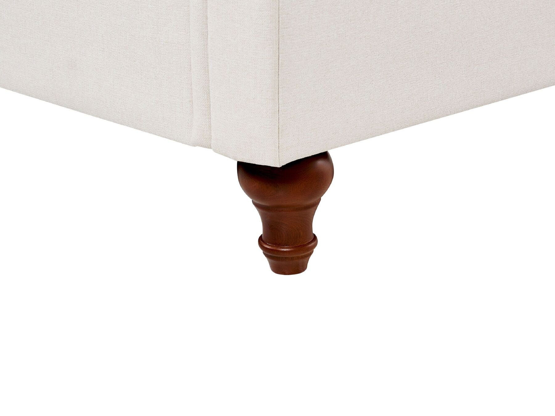2 Seater Fabric Sofa Beige GINNERUP