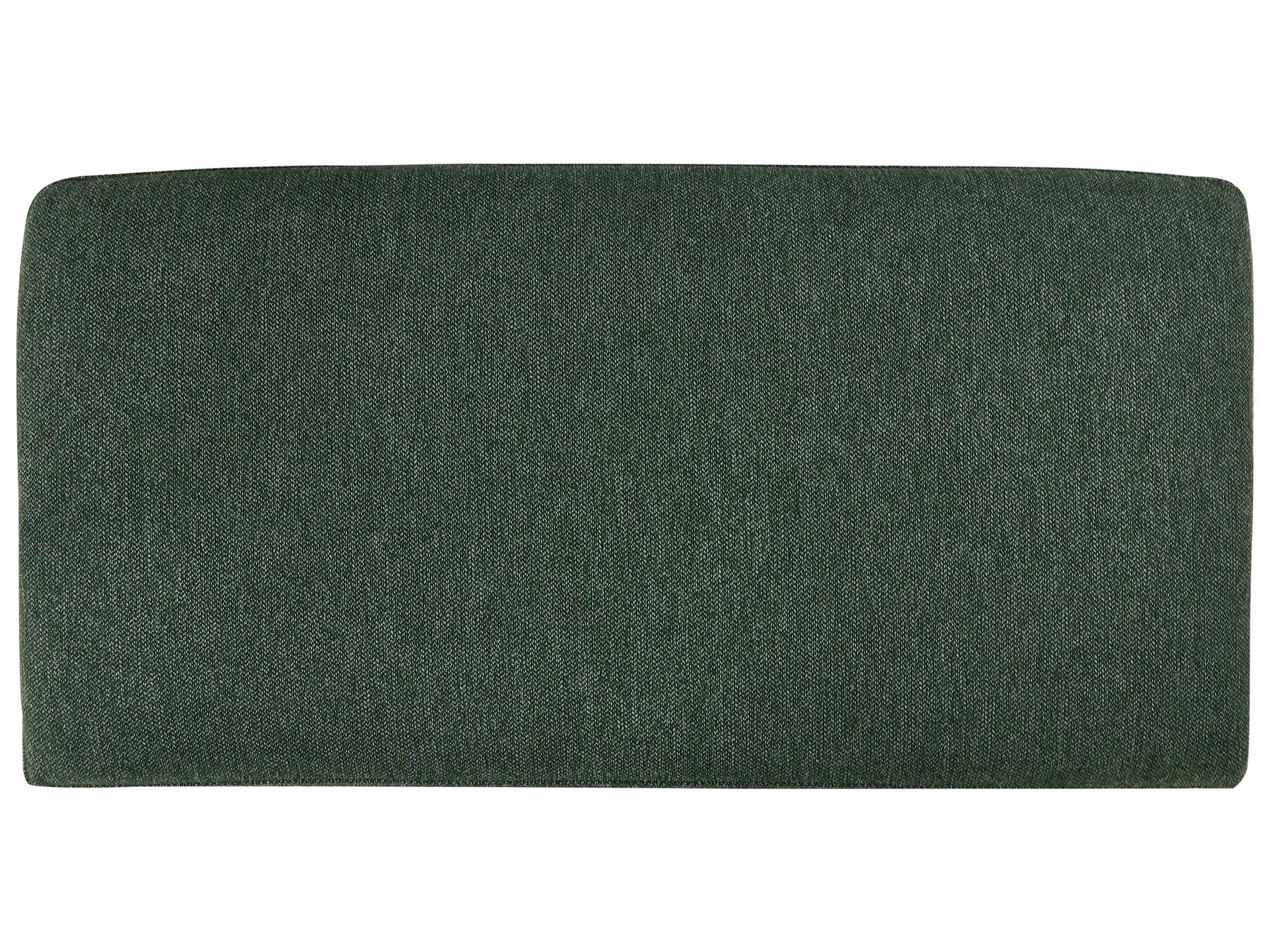 Left Hand 2 Seater Fabric Corner Sofa Dark Green BREDA