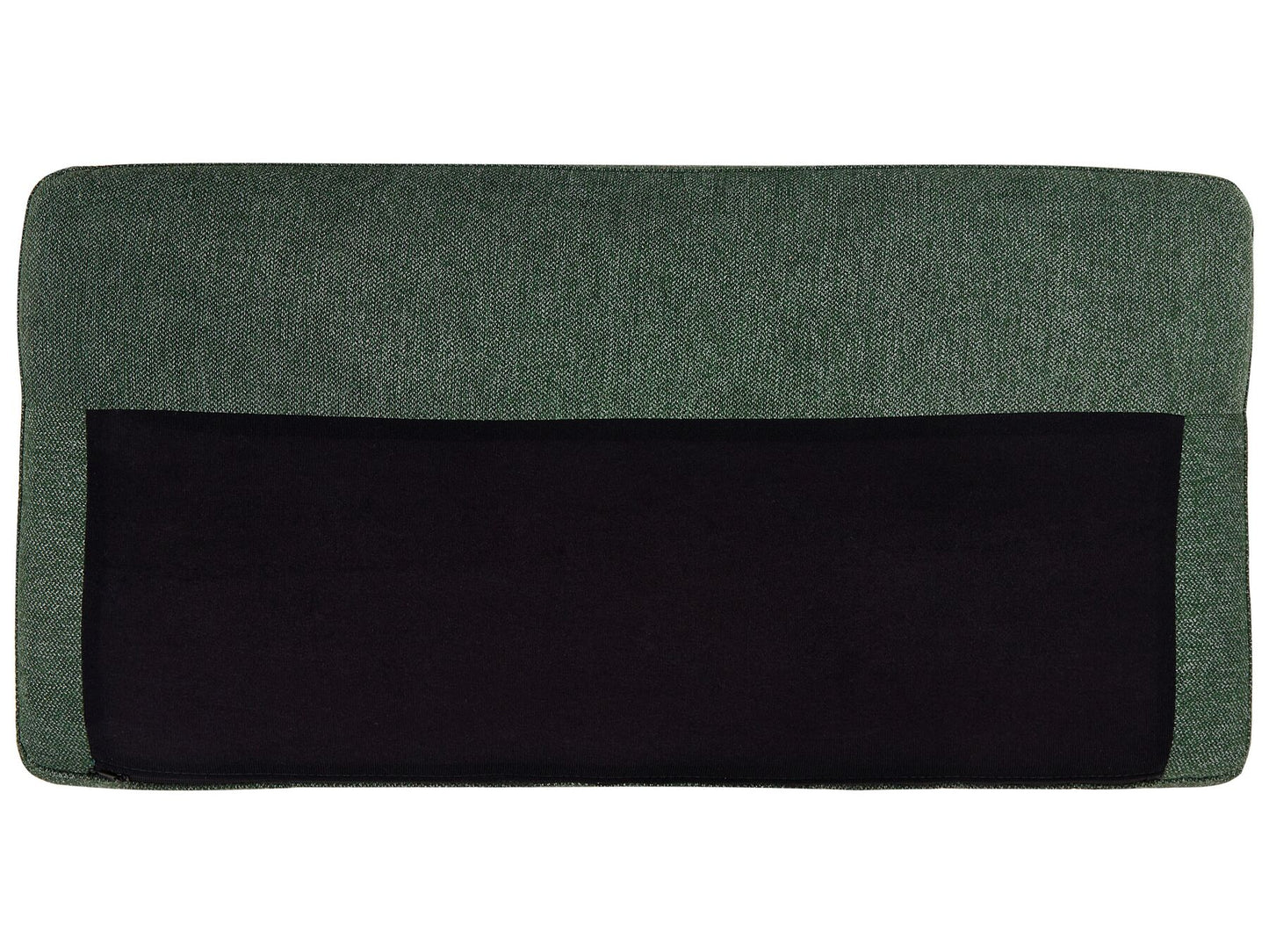 Left Hand 2 Seater Fabric Corner Sofa Dark Green BREDA