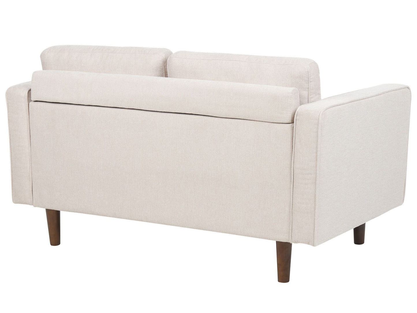 2 Seater Fabric Sofa Beige NURMO