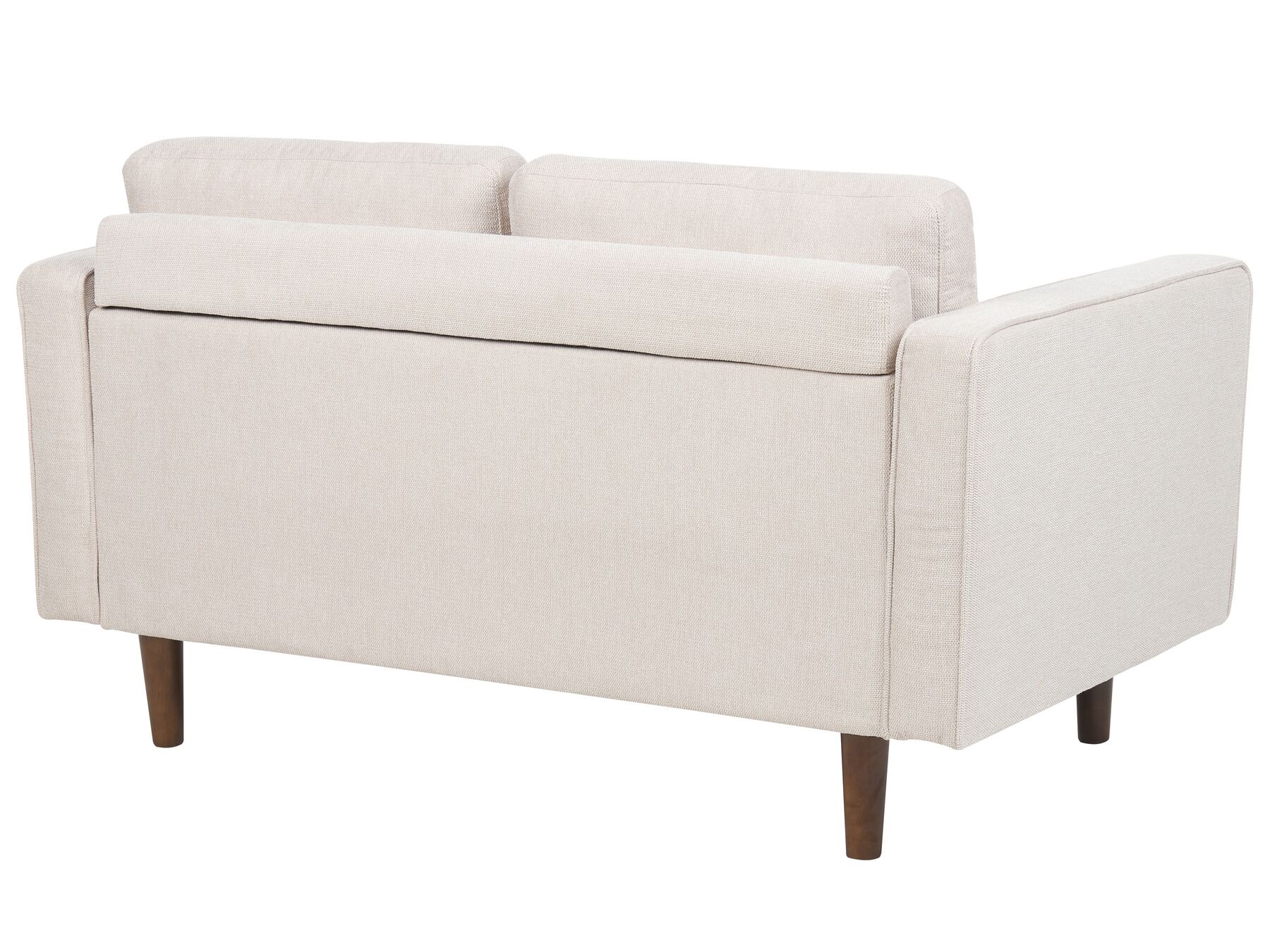 2 Seater Fabric Sofa Beige NURMO
