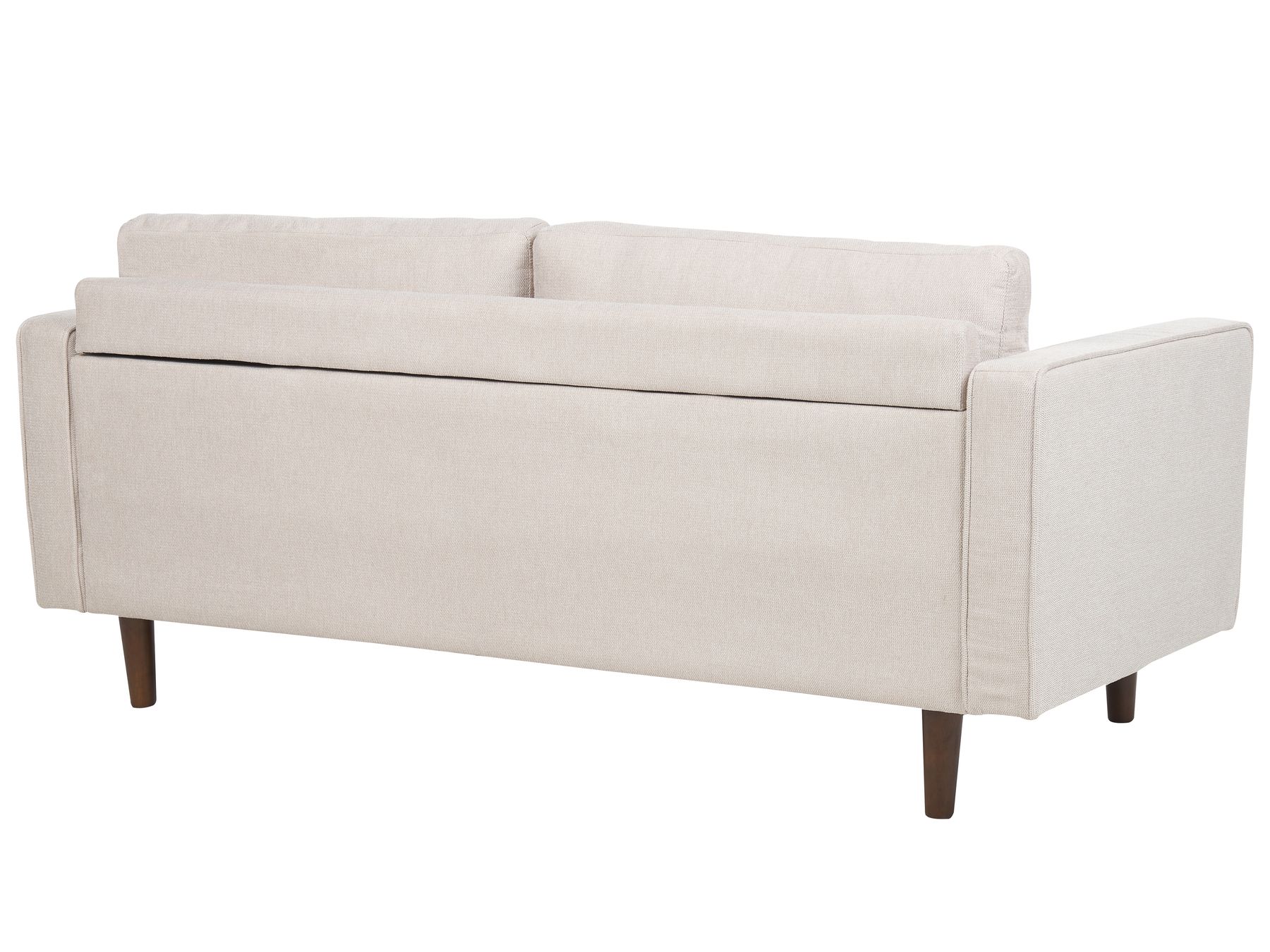 3 Seater Fabric Sofa Beige NURMO