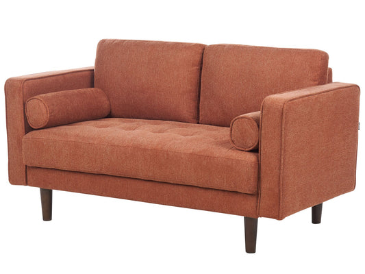 2 Seater Fabric Sofa Golden Brown NURMO