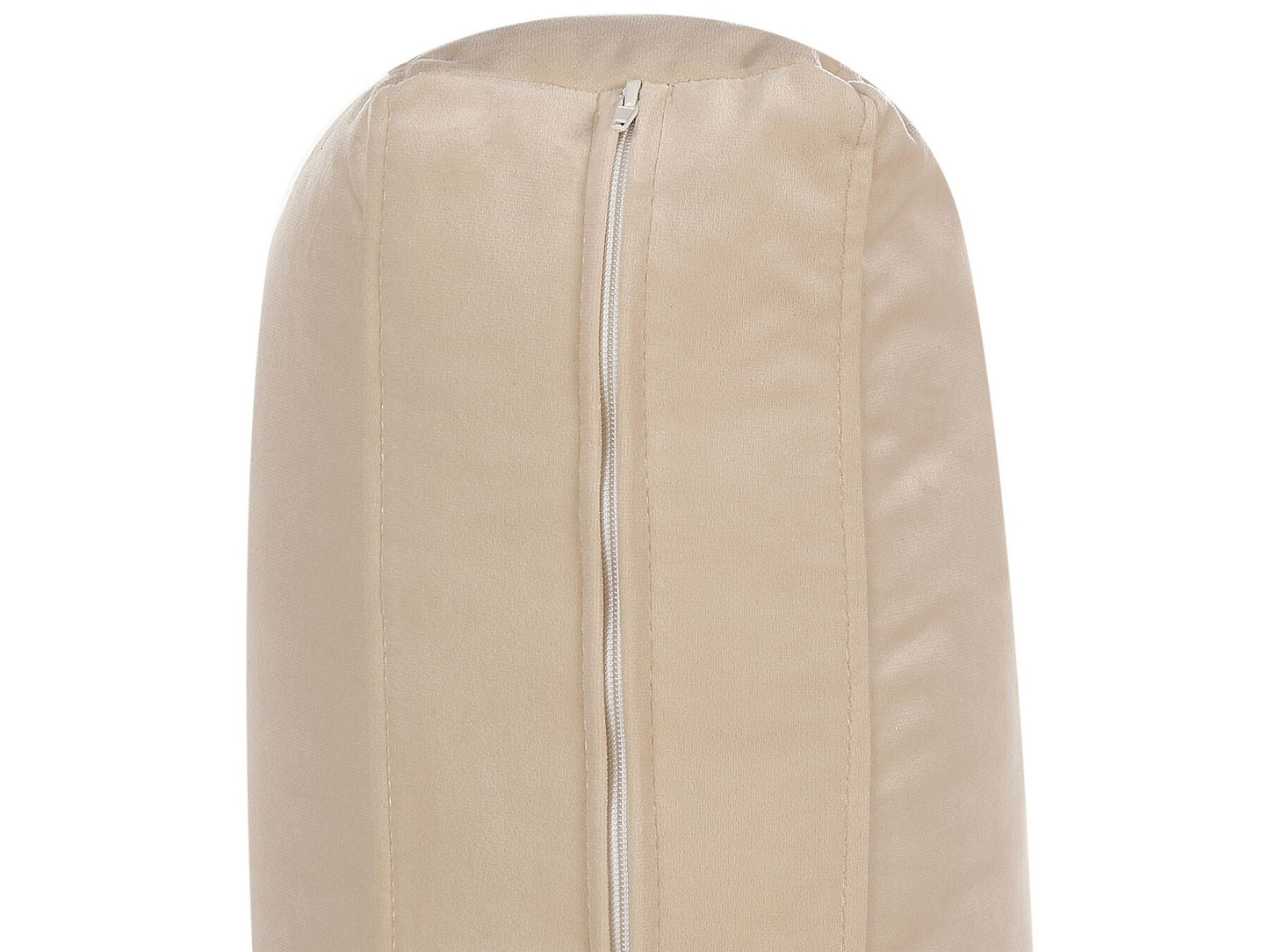Right Hand Velvet Corner Sofa Beige VINTERBRO