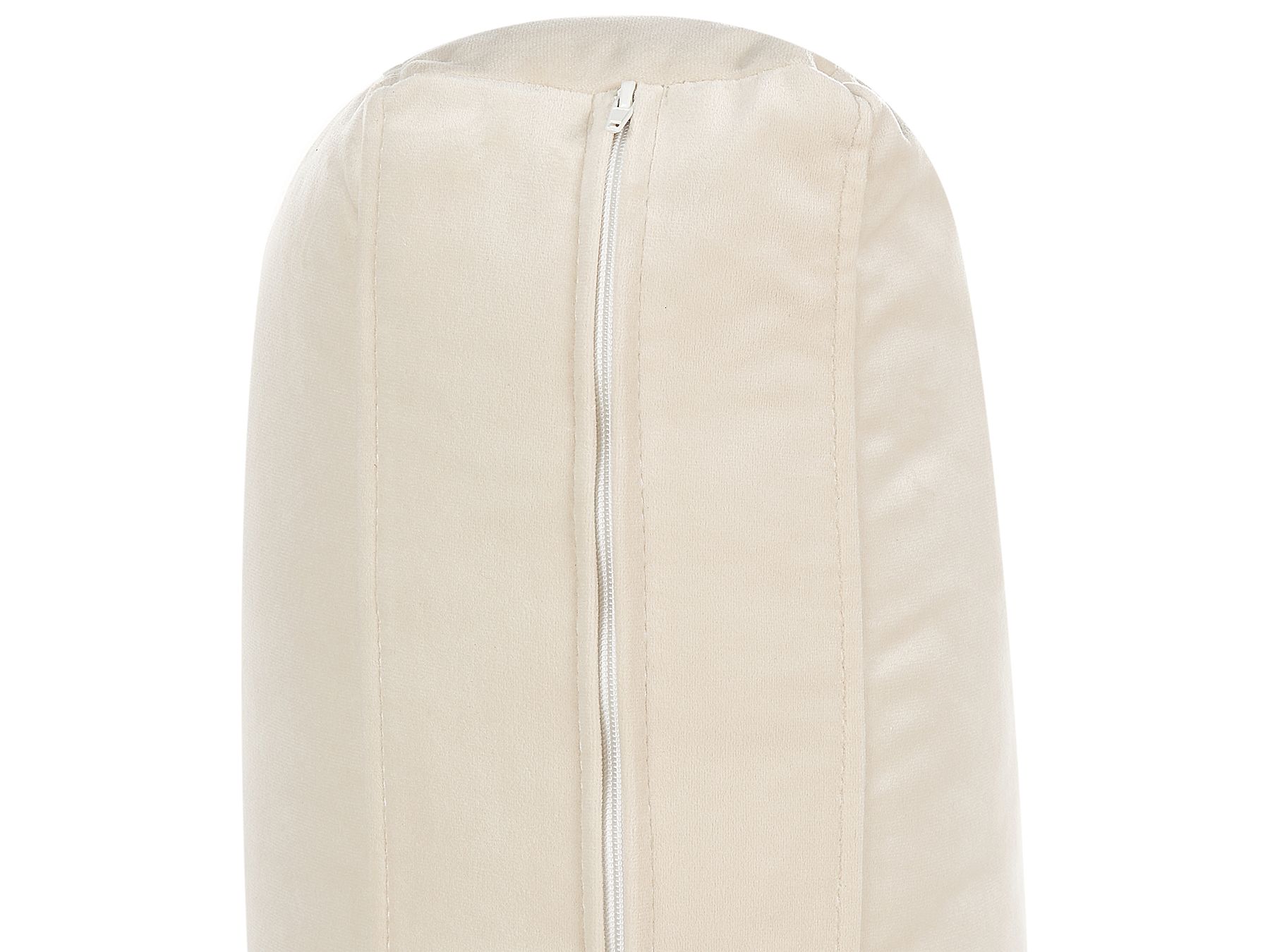 Right Hand Velvet Corner Sofa Light Beige VINTERBRO