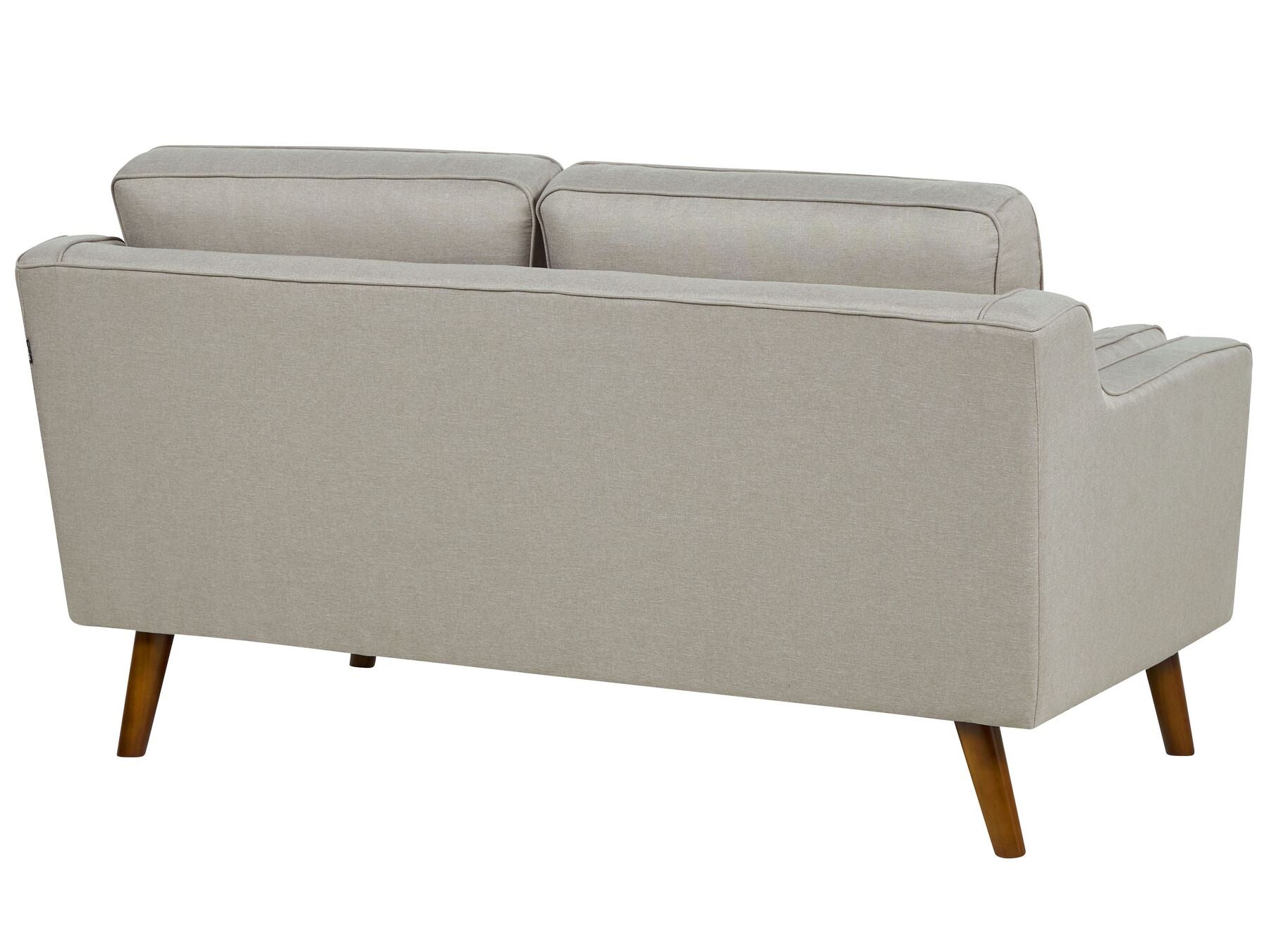 2 Seater Fabric Sofa Beige LOKKA