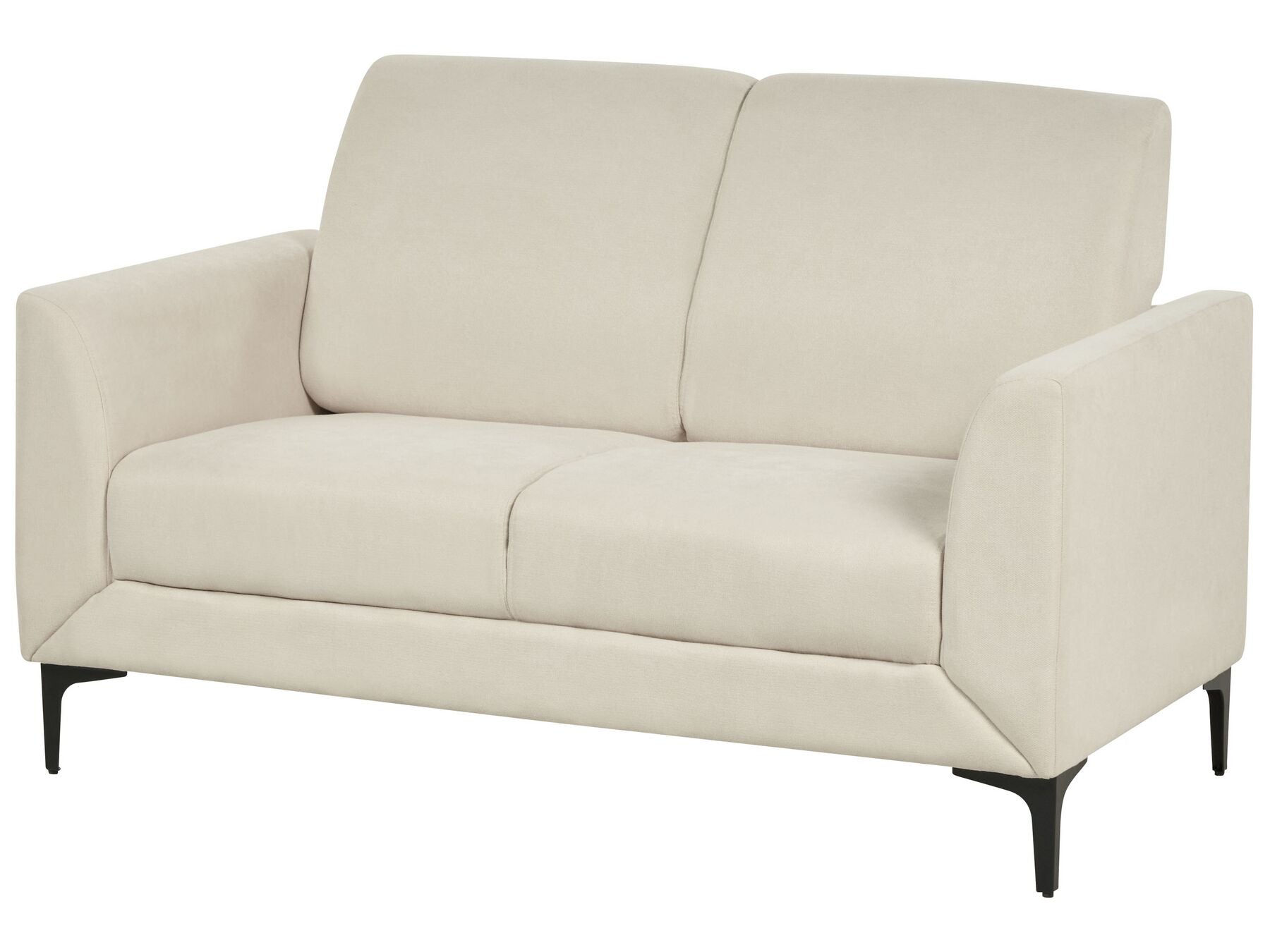 2 Seater Fabric Sofa Beige FENES