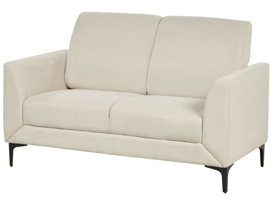 2 Seater Fabric Sofa Beige FENES