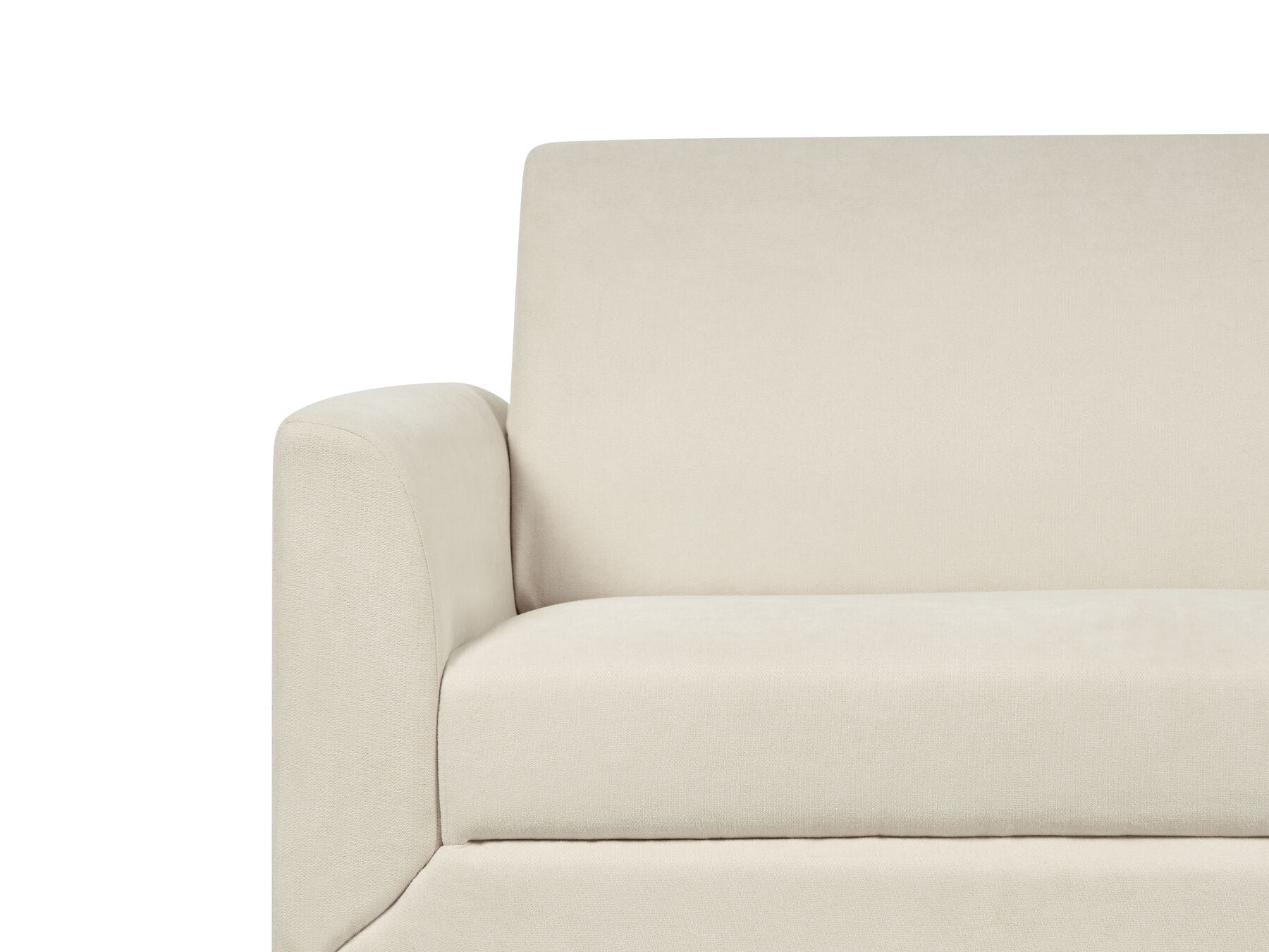 2 Seater Fabric Sofa Beige FENES