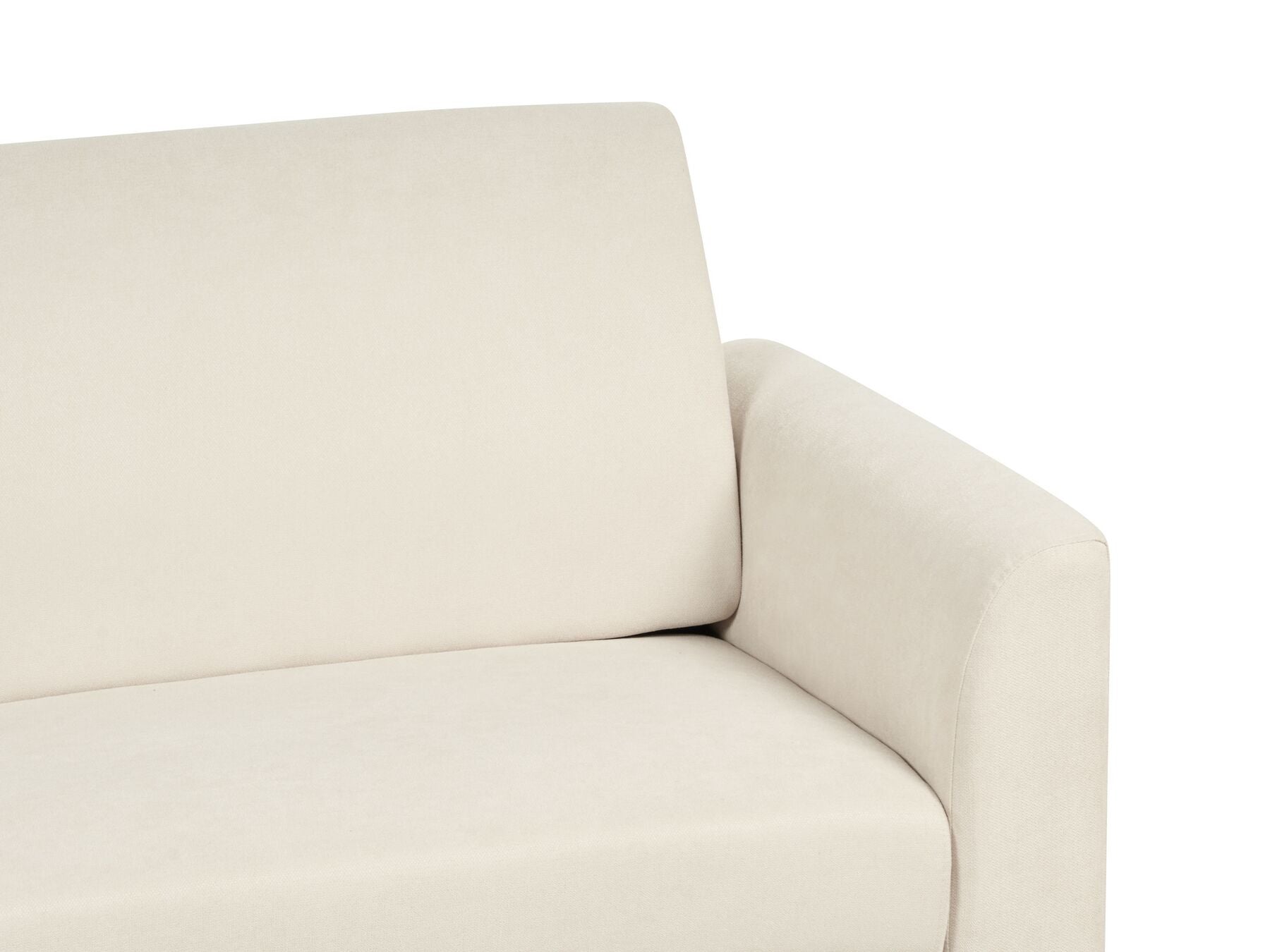 2 Seater Fabric Sofa Beige FENES