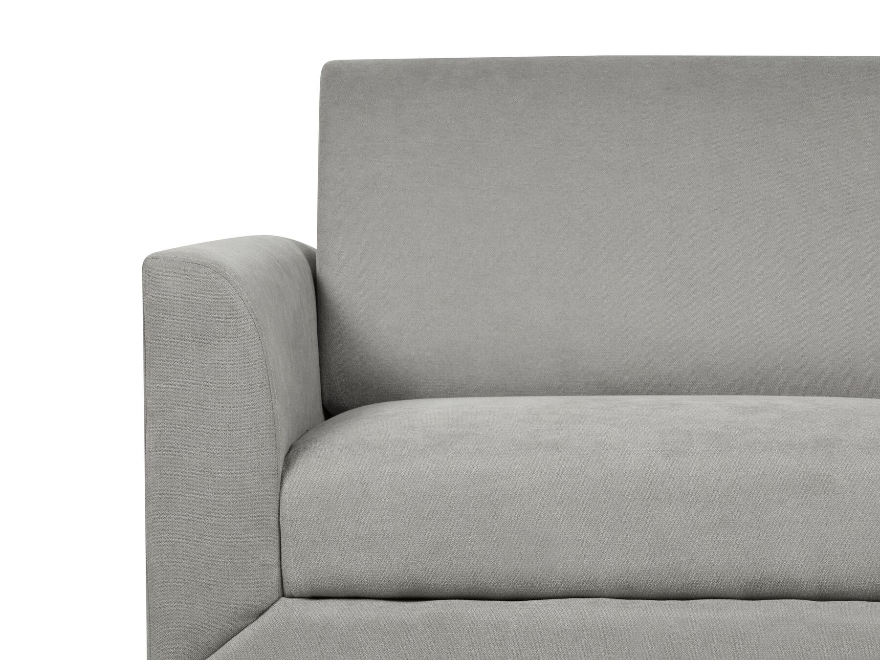 2 Seater Fabric Sofa Grey FENES