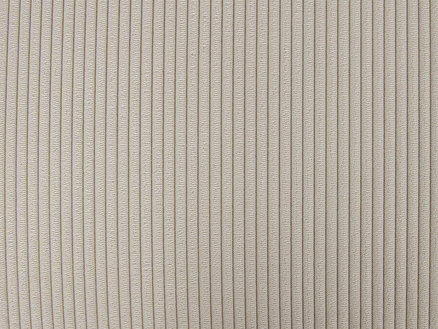 Right Hand Jumbo Cord Corner Sofa with Ottoman Beige LUNGO