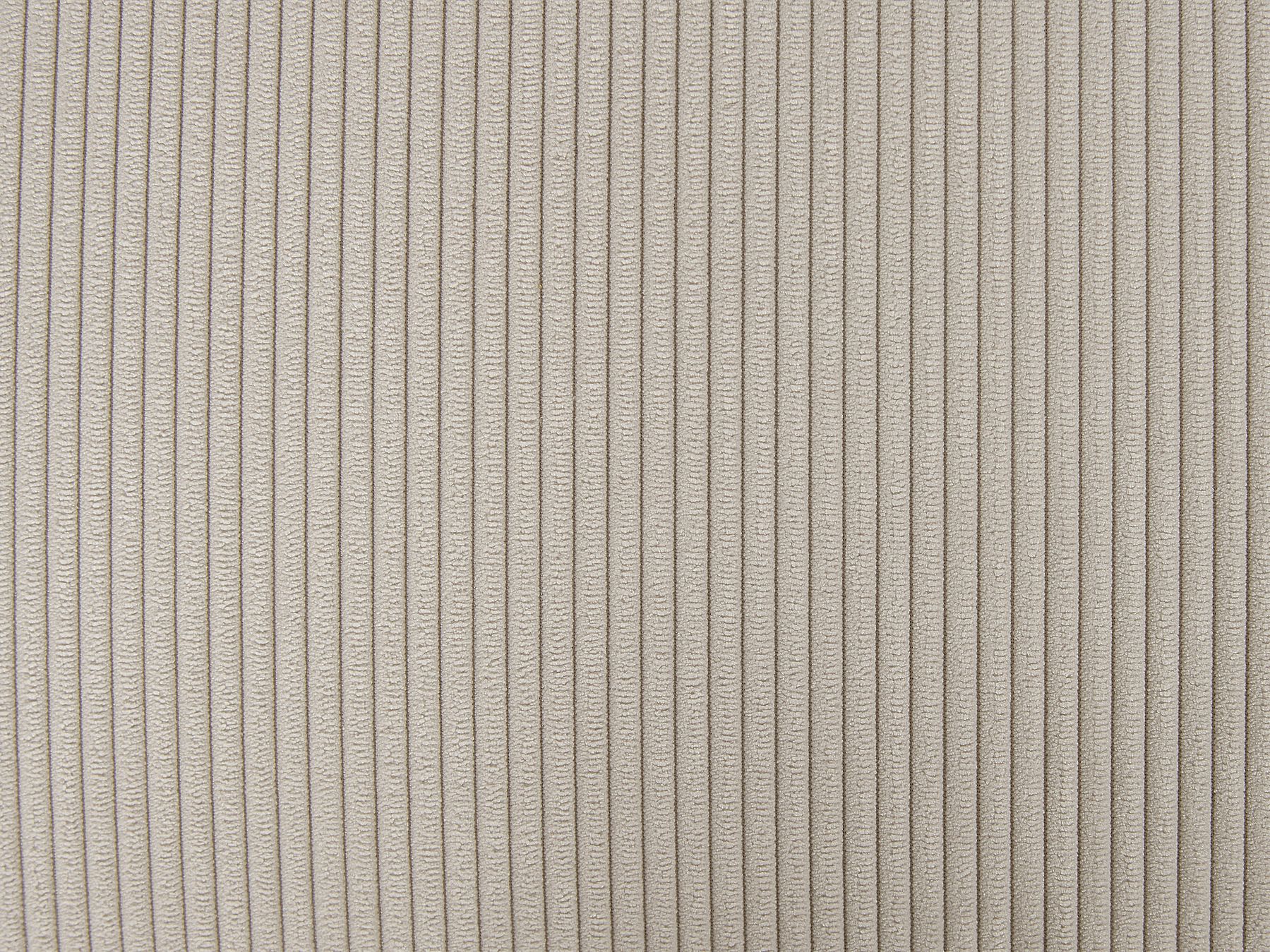 Right Hand Jumbo Cord Corner Sofa with Ottoman Beige LUNGO
