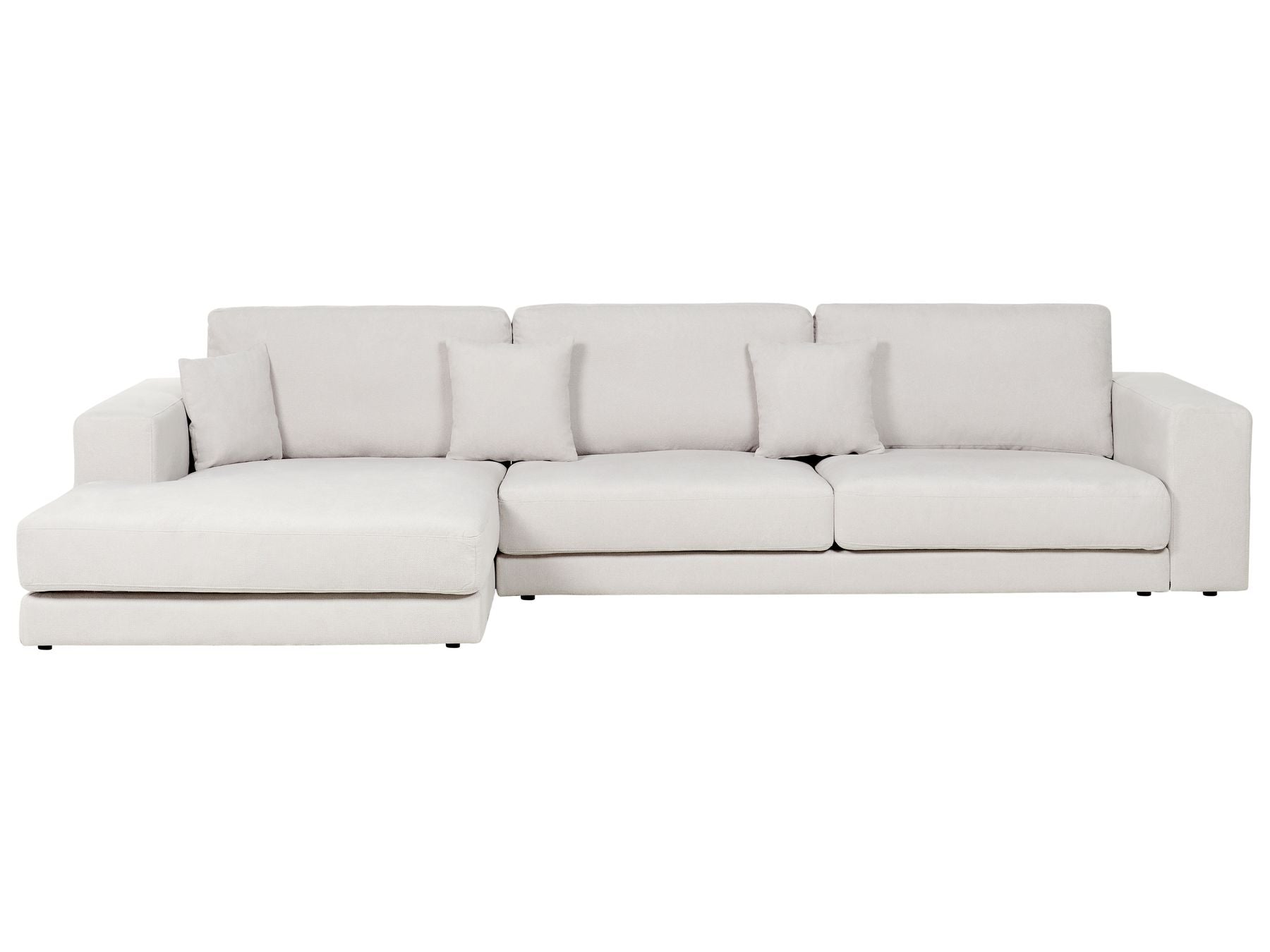 Right Hand 4 Seater Corner Sofa White LOFOTEN