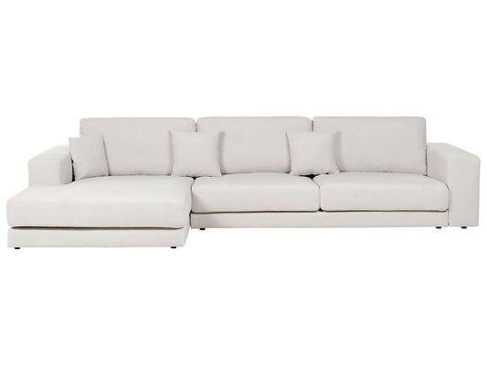 Right Hand 4 Seater Corner Sofa White LOFOTEN