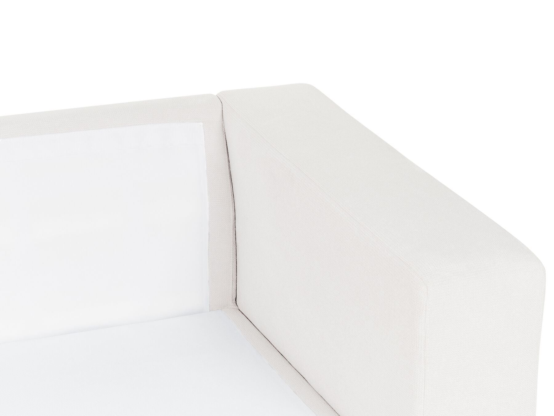 Right Hand 4 Seater Corner Sofa White LOFOTEN