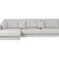 Right Hand 4 Seater Corner Sofa Light Grey LOFOTEN