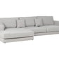 Right Hand 4 Seater Corner Sofa Light Grey LOFOTEN