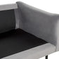 Velvet Corner Sofa Right Hand Grey VINTERBRO