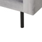 Velvet Corner Sofa Right Hand Grey VINTERBRO