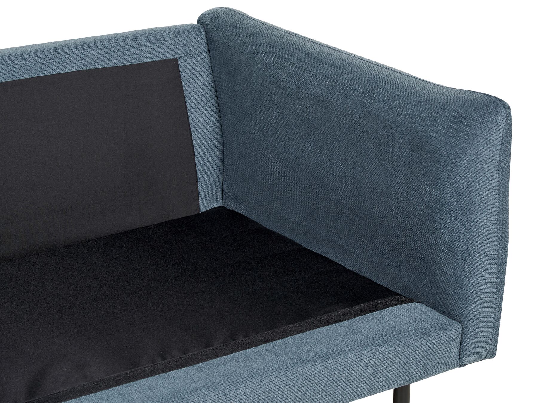 Fabric Corner Sofa Right Hand Blue VINTERBRO