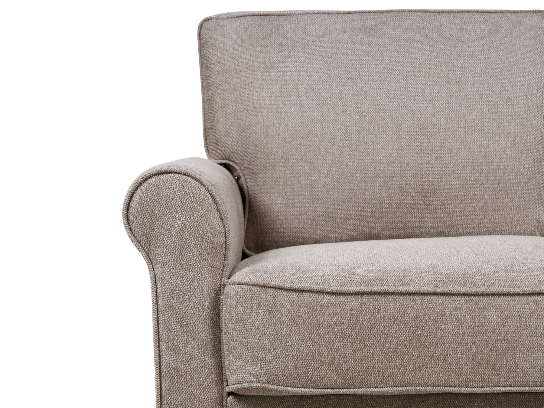 2 Seater Fabric Sofa Light Brown RONNEBY