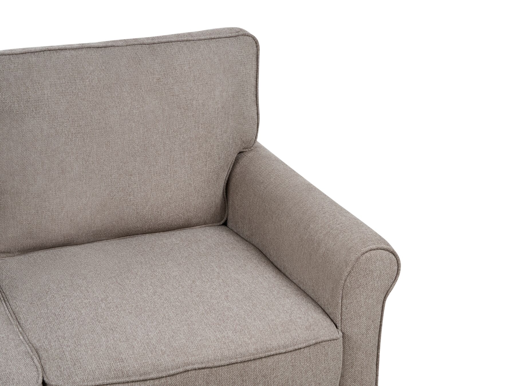 2 Seater Fabric Sofa Light Brown RONNEBY