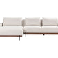 Right Hand Corner Fabric Sofa Beige MARIFERD